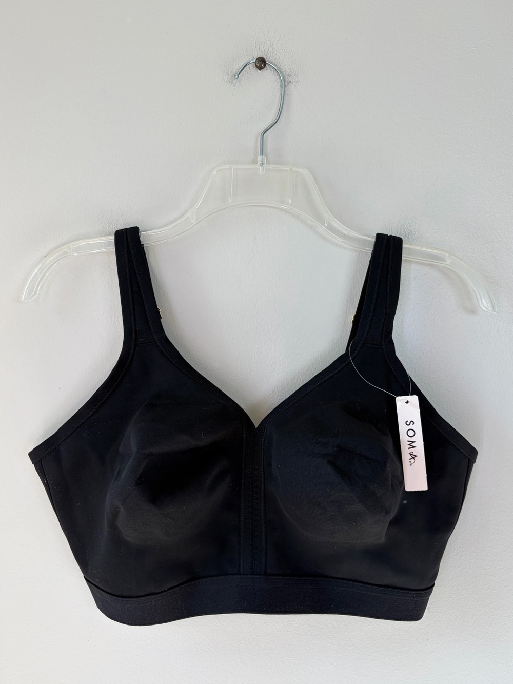 SOMA 38G Black Embraceable FC Wireless Unlined Bra